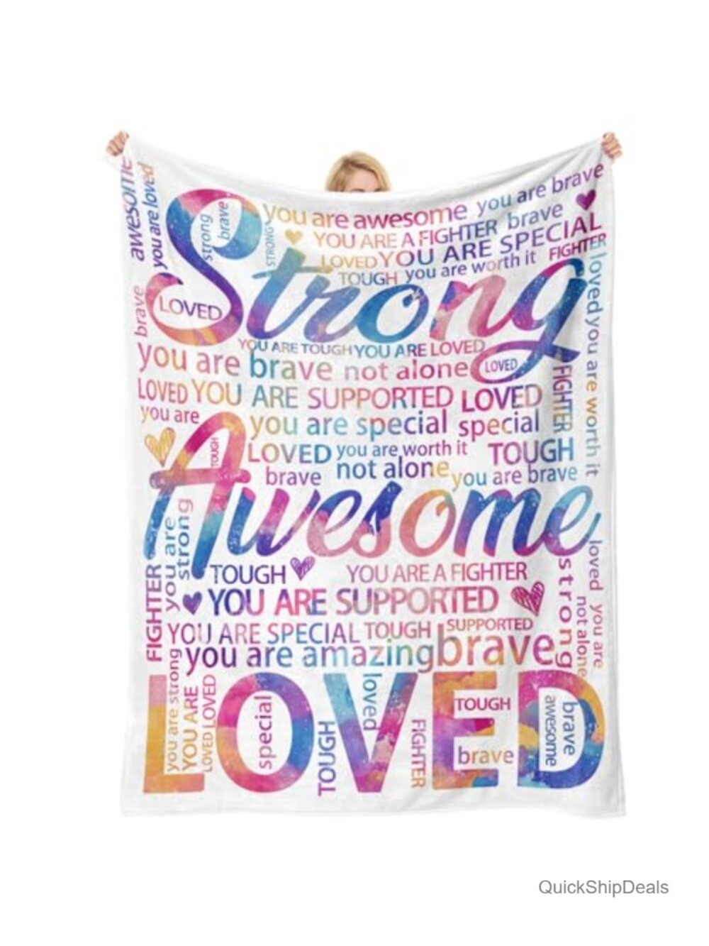 Super Soft Plush Throw Blanket 50x60 Inspirational Gift for Women Recovery